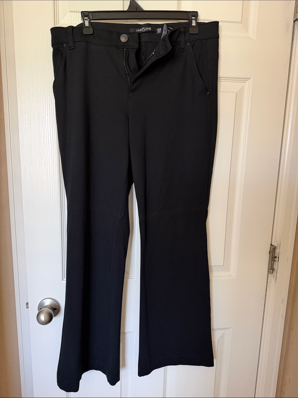 One5one Classic Black Boot Cut Dress Pants